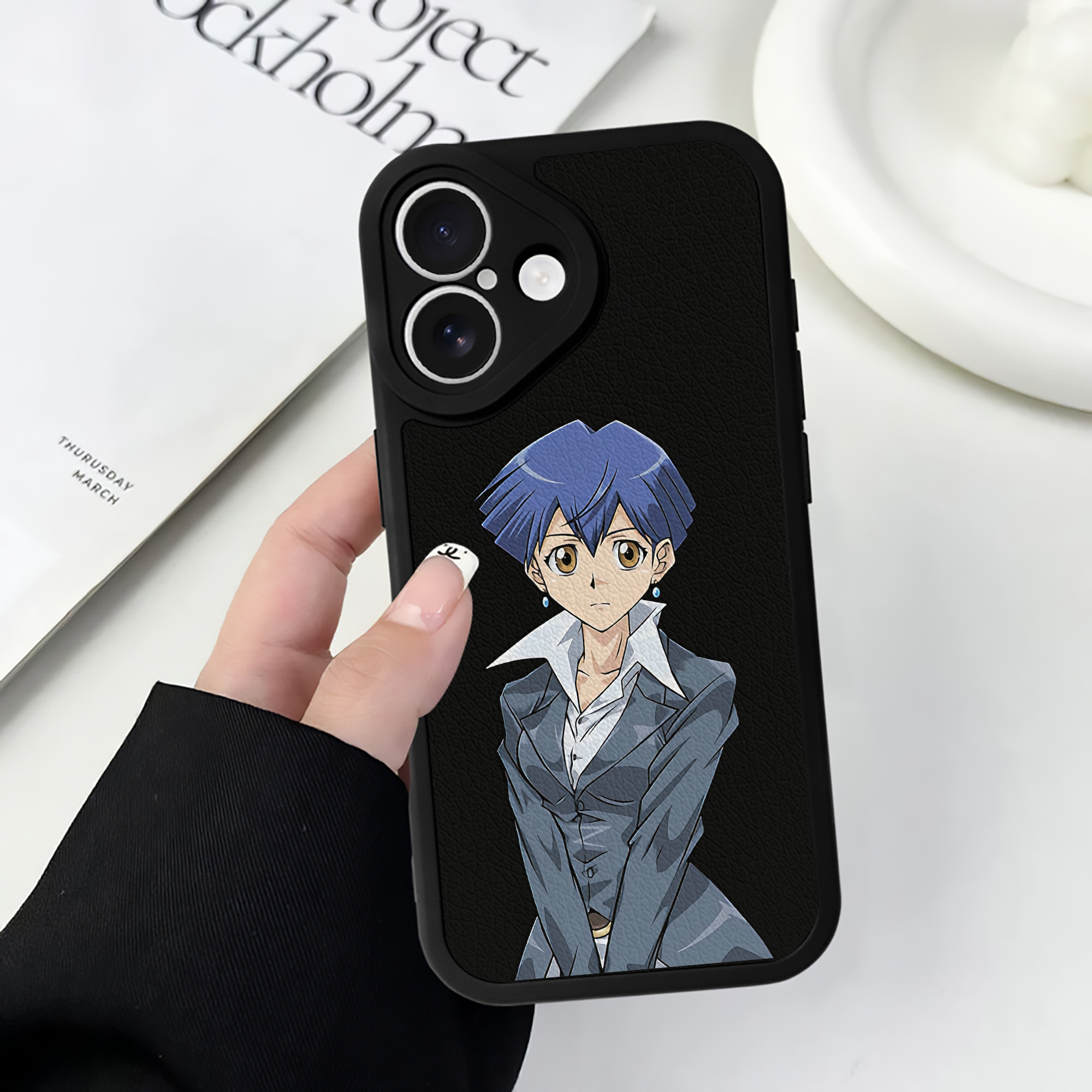 遊☆戯☆王 Yu-Gi-Oh! 【iPhone 16シリーズ対応】シリコンスマホケース（レザー調） 材質：シリコン